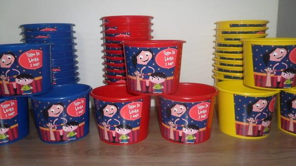Balde de Pipoca 1,5l Personalizado Show da Luna