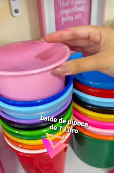 Balde de Pipoca de 1 Litro Tema Patrulha Canina