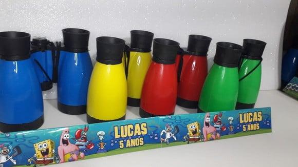 Binoculo Colorido Tema Bob Esponja