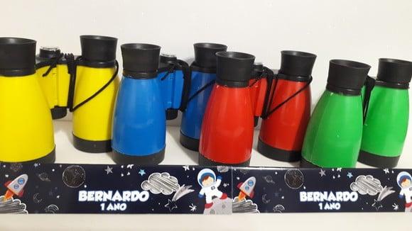 Binoculo de Plástico Colorido Tema Astronauta