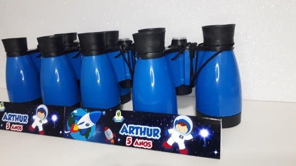 Binoculo de Plástico Colorido Zoom de 4 Vezes Astronauta