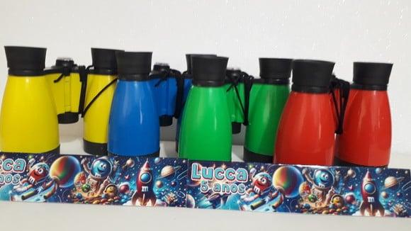 Binoculo de Plástico Colorido Zoom de 4 Vezes Astronauta M&m