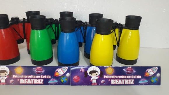 Binoculo de Plástico Colorido Zoom de 4 Vezes Astronauta