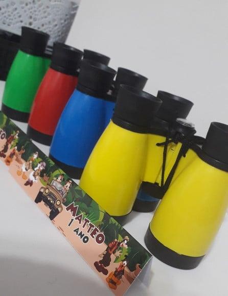 Binóculo de Plástico Colorido Zoom de 4 Vezes Mickey Safari