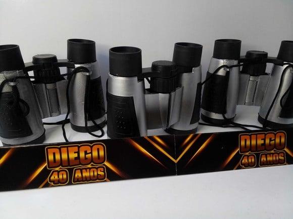 Binoculo Prata Tema 40 Anos