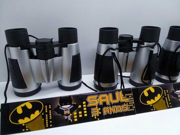 Binoculo Prata Tema Batman
