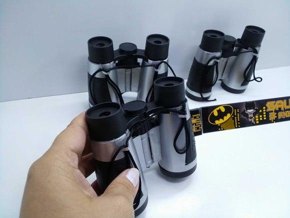Binoculo Prata Tema Batman