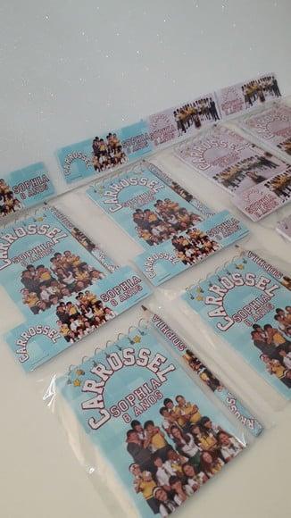 Bloquinho Mini Lápis + Lapela Tema Carrossel