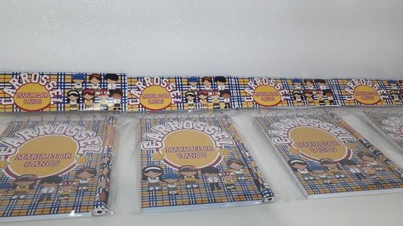 Bloquinho Mini Lápis + Lapela Tema Carrossel
