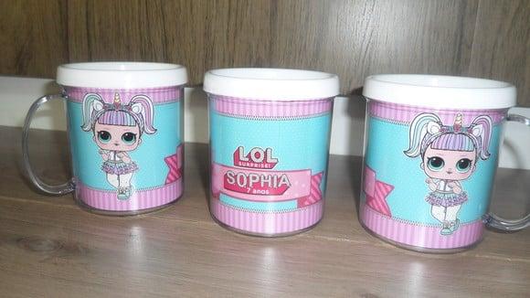 Caneca Acrilica Personalizada Tema Lol Menino e Menina