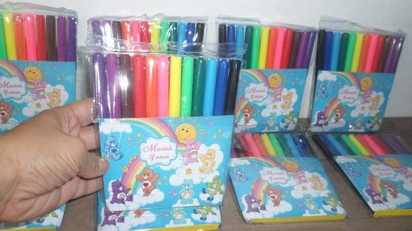 Canetinhas Kit com 12 Cores Tema Ursinhos Carinhosos