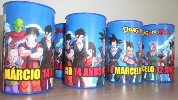 Cofre de Papelão Personalizado Dragon Ball