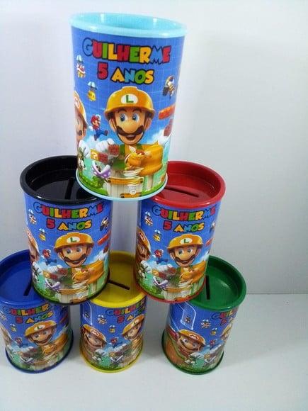 Cofre de Papelão Personalizado Super Mario