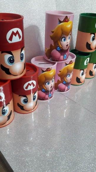 Cofre de Papelão Personalizado Super Mario