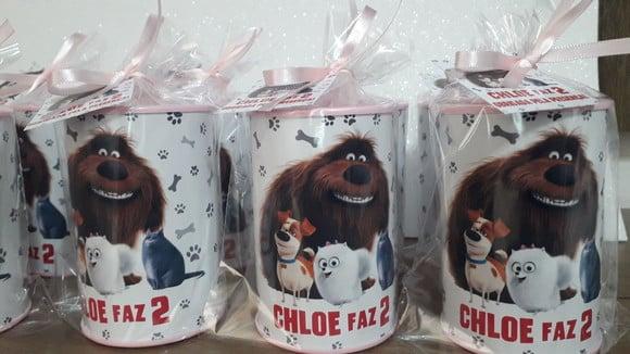 Cofre de Papelão Personalizado Tema Pets