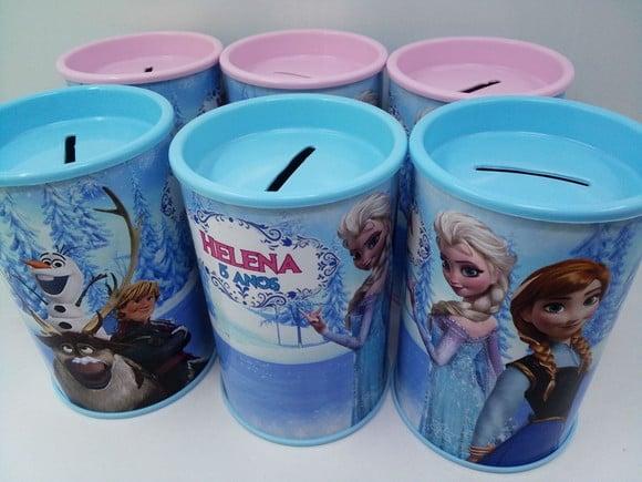 Cofre de Papelão Personalizado Tema Frozen