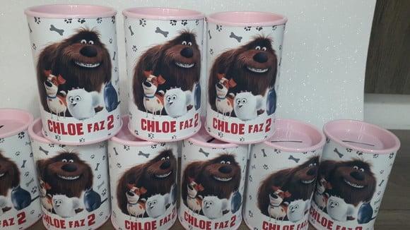 Cofre de Papelão Personalizado Tema Pets