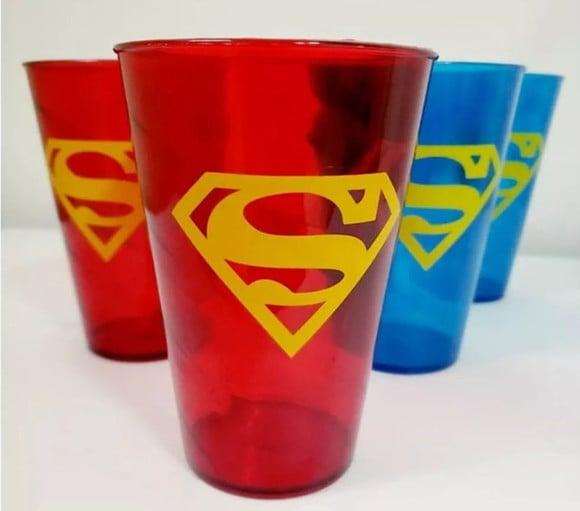 Copo Personalizado Heróis Lembrancinha 450ml Med. 13cm