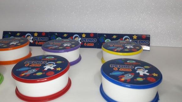 Copo Retratil ou Copo Sanfonado Tema Astronauta