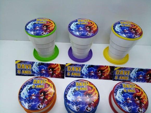 Copo Retratil ou Copo Sanfonado Sonic