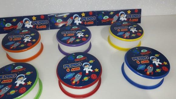 Copo Retratil ou Copo Sanfonado Tema Astronauta