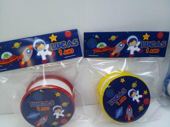 Copo Retratil ou Copo Sanfonado Tema Astronauta