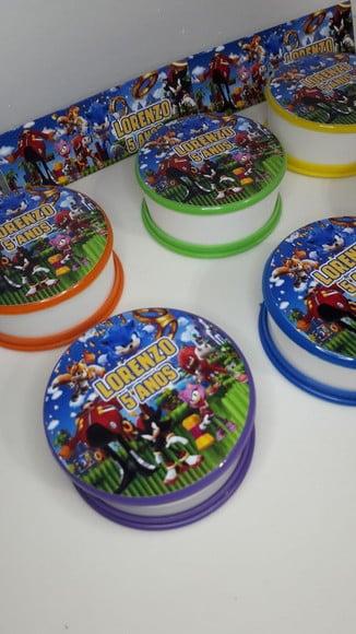 Copo Retratil ou Copo Sanfonado Tema Sonic