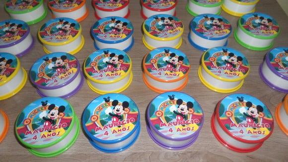 Copo Retratil ou Copo Sanfonado Turma do Mickey