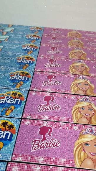 Domino Personalizado Barbi e Ken