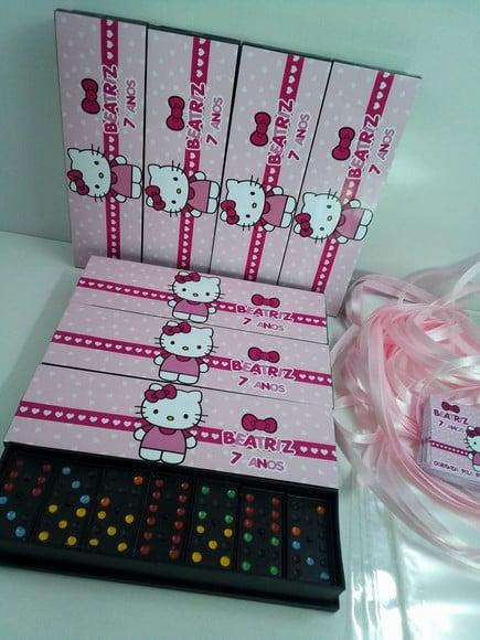 Domino Personalizado Hello Kitty