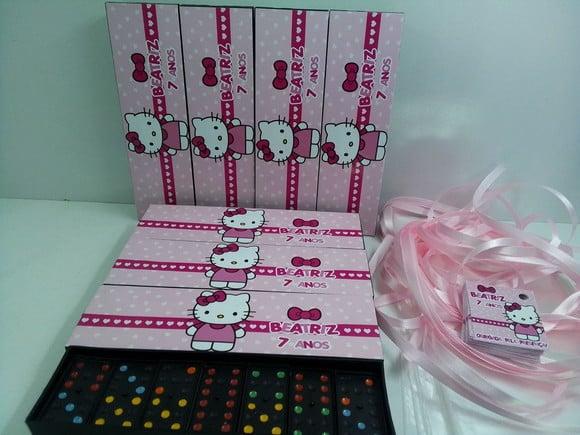Domino Personalizado Hello Kitty