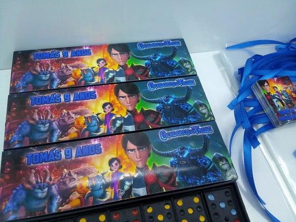 Domino Personalizado Tema Caçador de Trols