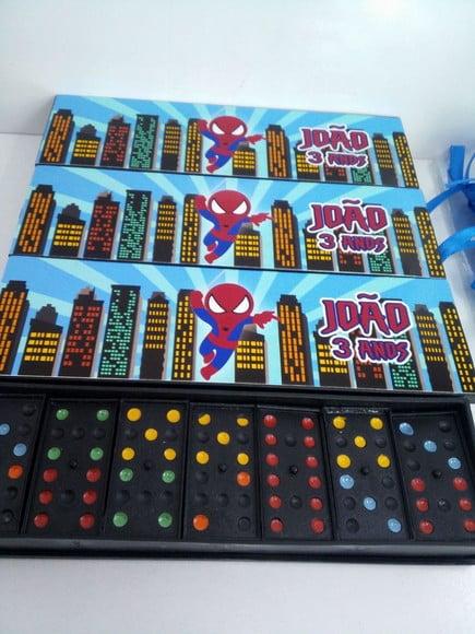 Domino Personalizado Tema Homem Aranha