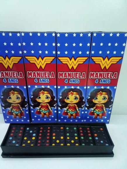 Domino Personalizado Tema Mulher Maravilha