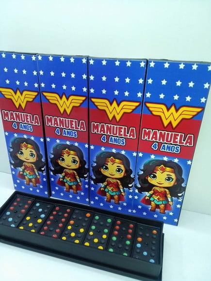 Domino Personalizado Tema Mulher Maravilha
