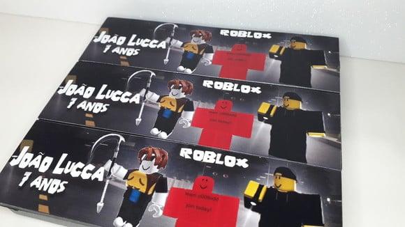 Domino Personalizado Tema Roblox Dark