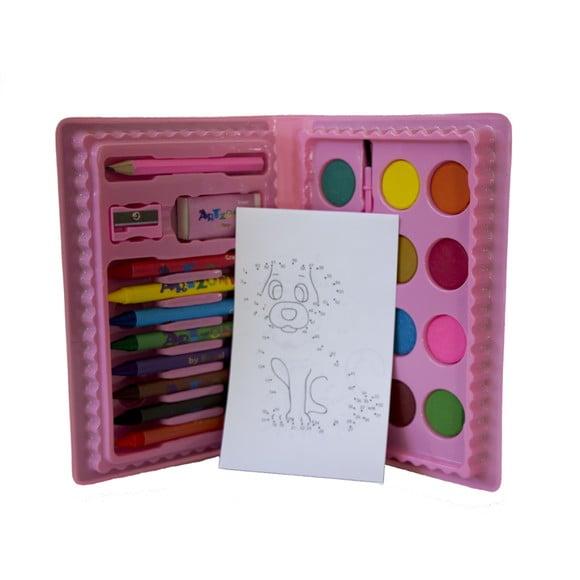 Estojo de Pintura com 24 Peças Desenhos Sortidos