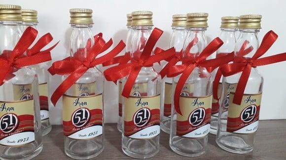 Garrafinha de Vidro Cachaça 51