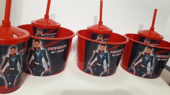 Kit Balde de Pipoca + Copo+ Binoculo +lanterna + Lupa Disney