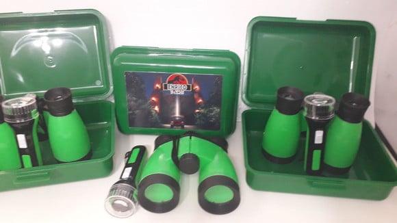 Kit Binoculo + Lanterna + Case Personalizado