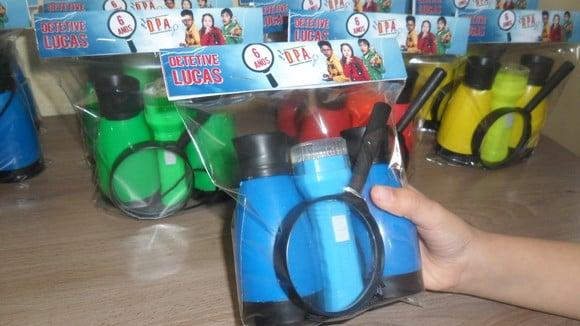 Kit Binoculo + Lanterna + Lupa Personalizado Dpa