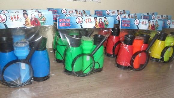 Kit Binoculo + Lanterna + Lupa Personalizado Dpa