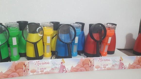 Kit Binoculo + Lanterna + Lupa Personalizado Princesa Aurora