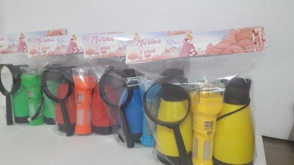 Kit Binoculo + Lanterna + Lupa Personalizado Princesa Aurora