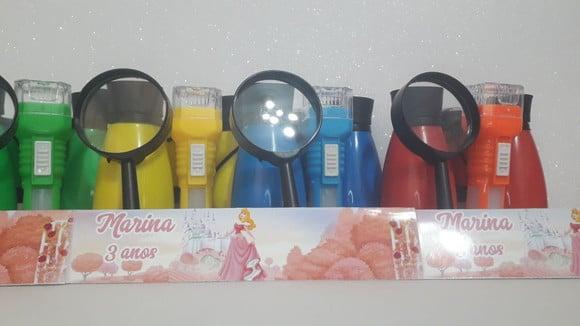 Kit Binoculo + Lanterna + Lupa Personalizado Princesa Aurora