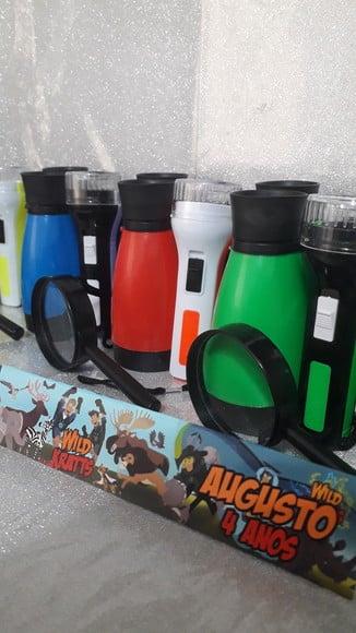 Kit Binóculo + Lanterna + Lupa Personalizo em Qualquer Tema