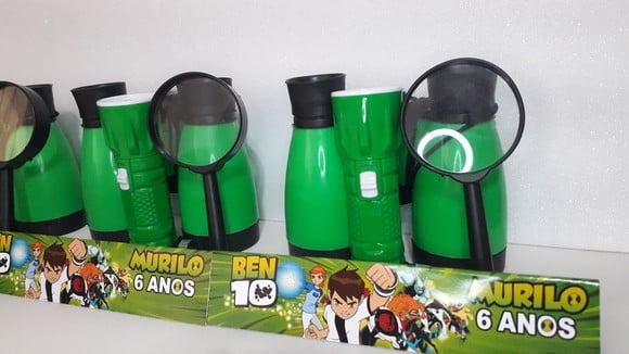 Kit Binoculo + Lanterna + Lupa Tema Ben 10