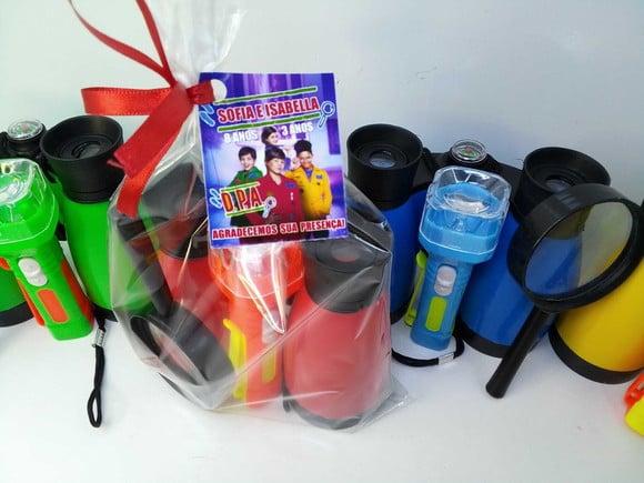 Kit Binoculo + Lanterna + Lupa Tema Dpa