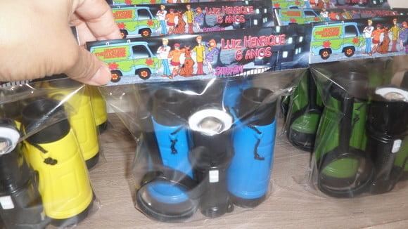 Kit Binoculo + Lanterna + Lupa Tema Scooby Doo
