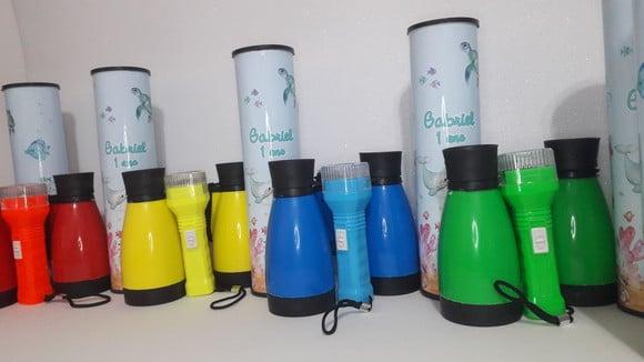 Kit Binoculo + Lanterna + Pega Varetas + Fita Cetim + Tag